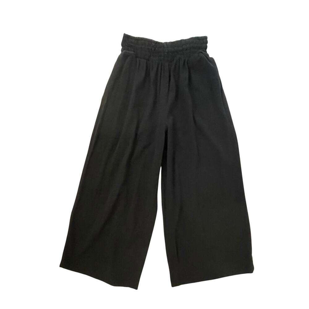 Free People Black Wide Leg Pants